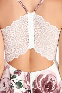 Flirty Florals Rose Romper