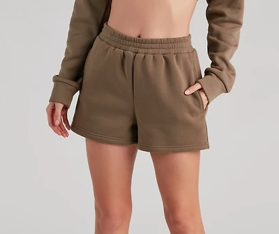 Casual Trendsetter Fleece Shorts