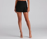 Classic Crepe Fitted Skort