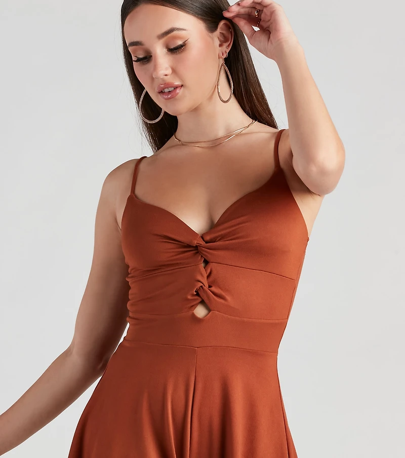 Country Chic Faux Suede Romper