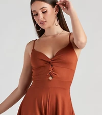 Country Chic Faux Suede Romper