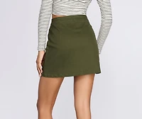 Major Babe Mini Moto Skirt