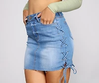 Stay Stylish Denim Mini Skirt