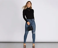 Mid Rise Skinny Jeans