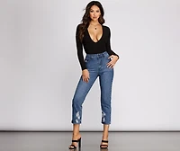 High Rise Straight Leg Jeans