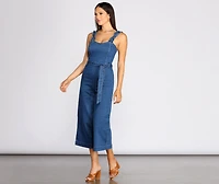 Denim Dream Culotte Jumpsuit