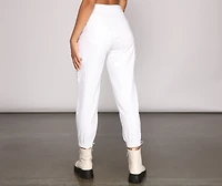 High Rise Destructed Cargo Joggers