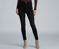 New Town Mid-Rise Distressed Crop Skinny Jeans