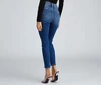 Harper Mid-Rise Distressed Crop Skinny Jeans