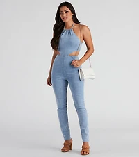 Time For The Weekend Denim Catsuit