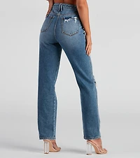 Jay High-Rise Straight Denim Jeans