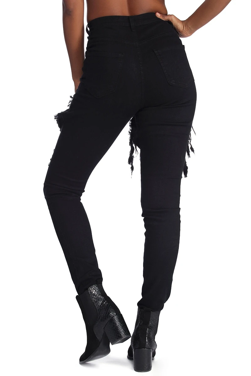 Stress To Impress Destructed Jeans