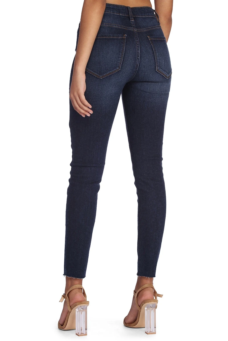 High Rise Skinny Cropped Jeans
