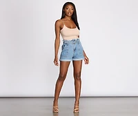 Major Babe Denim Shorts