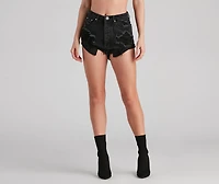 Taking It Easy High Rise Cut Off Shorts