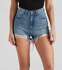 Reese Extra High Waist Cutoff Denim Shorts by Windsor