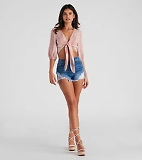 Remy High Rise Cut Off Denim Shorts By Windsor
