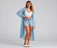 LA Scene Distressed Mom Shorts