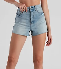 Reese High Rise Mom Denim Shorts By Windsor