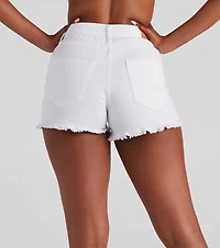 Edgy Fab High Waist Denim Shorts