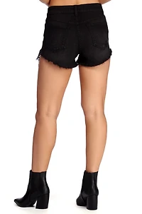 High Waist Destructed Cut-Off Shorts