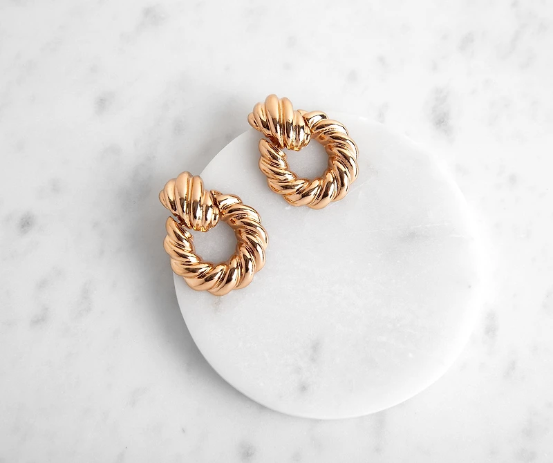 Twist Of Glam Luxe Earrings