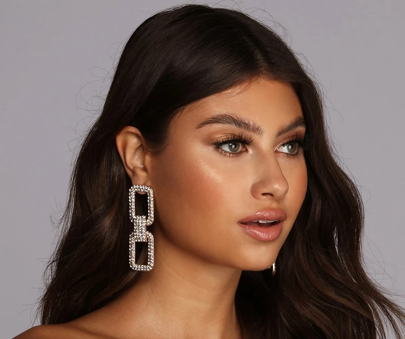 Linked In Rhine Statement Earrings