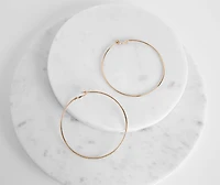 Extra Large Sleek Hoops