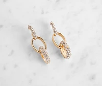 Link Rhinestone Earrings