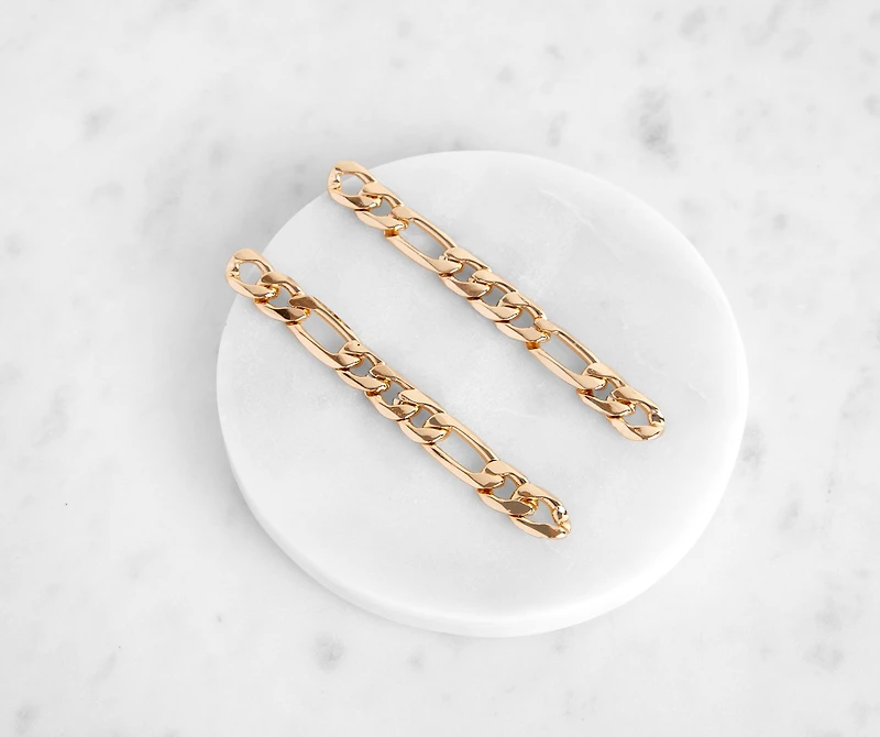 Figaro Chain Link Earrings