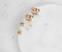 Twisted Knot Earring Set