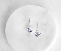 Cubic Zirconia Huggie Earrings