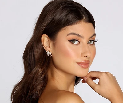 Rhinestone Starburst Earrings