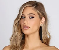 You Are Stunning Floral Tassel Earrings