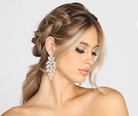 Make It Real Rhinestone Duster Earrings