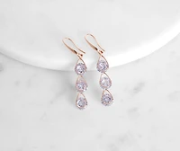 Sparkling Essence Cubic Zirconia Drop Earrings