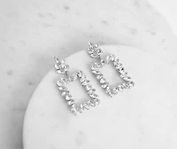 Properly Posh Rhinestone Door Knocker Earrings