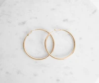 Keep It Sleek Tube Hoop Earrings