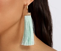 Keep Calm and Tassel On Earrings