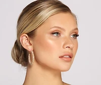 Rhine And Shine Tube Hoop Earrings