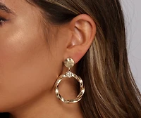 Girly Glam Hoop Earrings