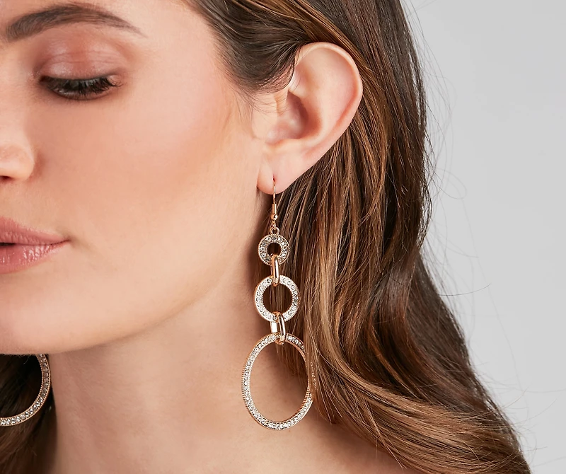 All The Glamour Statement Earrings
