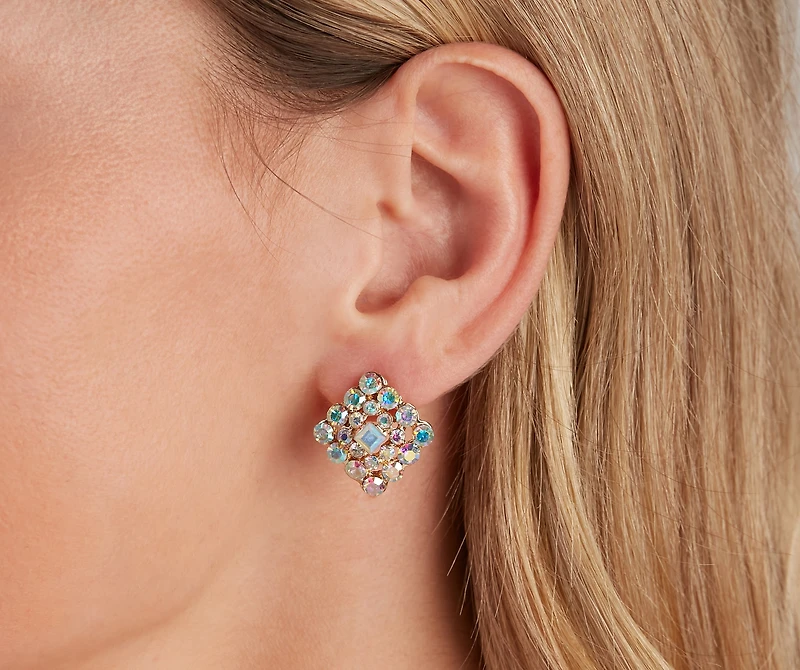 Go For Luxe Cluster Studs