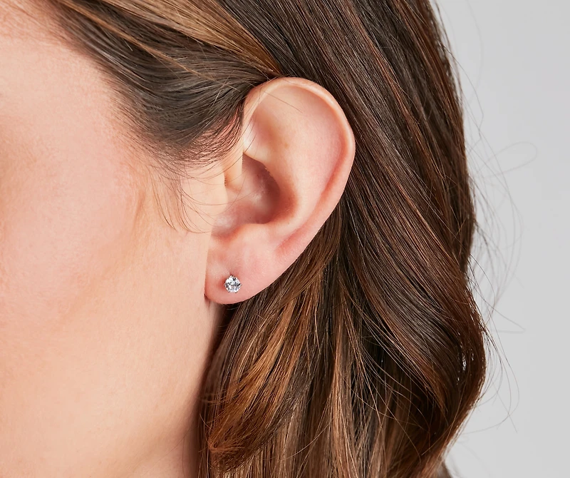 Simply Shining CZ Stud Set