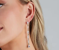 Simply Chic CZ Linear Earrings