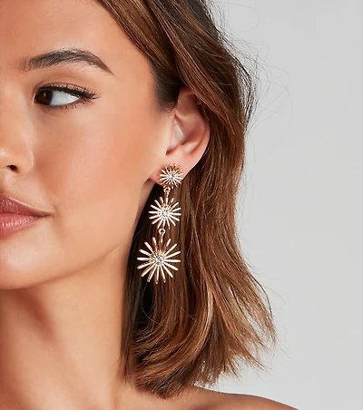Make A Wish Starburst Earrings