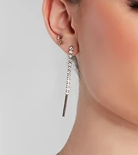 Secretly Yours Rhinestone Earrings