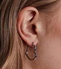 Cutest Details Rhinestone And Heart Earrings Set