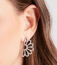 Pretty Details Rhinestone Flower Earrings