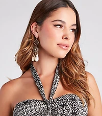 Desert Chic Detailed Drop Earrings